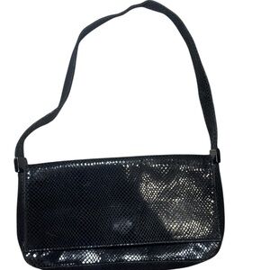 Vintage Stuart Weitzman Black Mesh Shoulder Bag